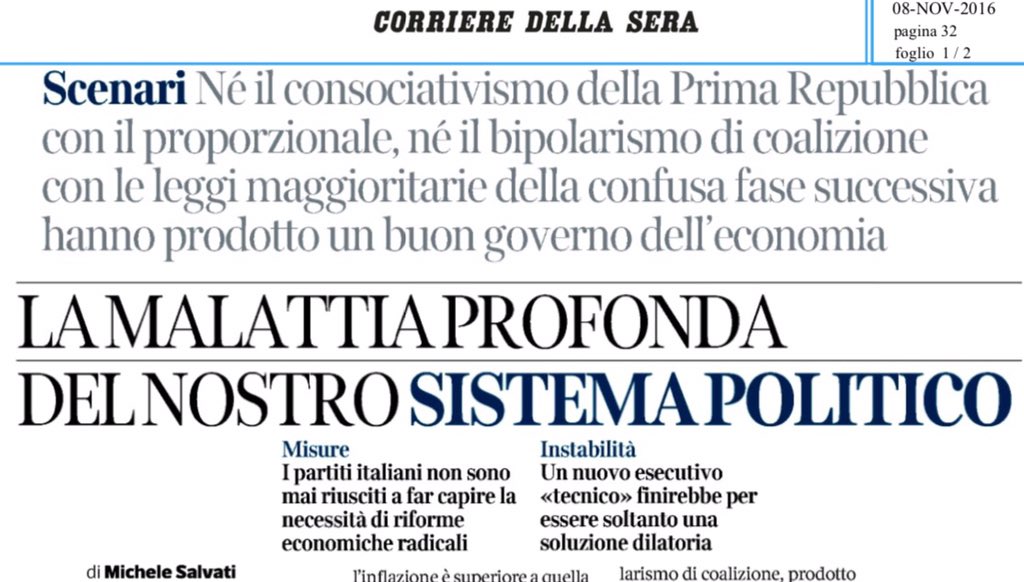 iDemLab's tweet image. Michele #Salvati: serve un Si per superare la malattia profonda del sistema politico italiano @bastaunsi