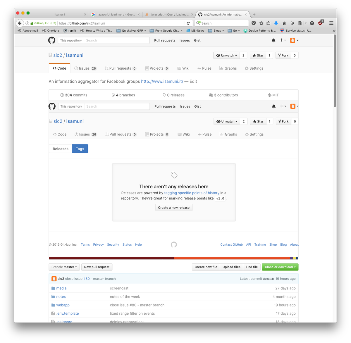 DevsCT's tweet photo. @githubstatus something wrong is happening to the repo pages! Looking forward for a fix :) https://t.co/v6L1kbeYGy