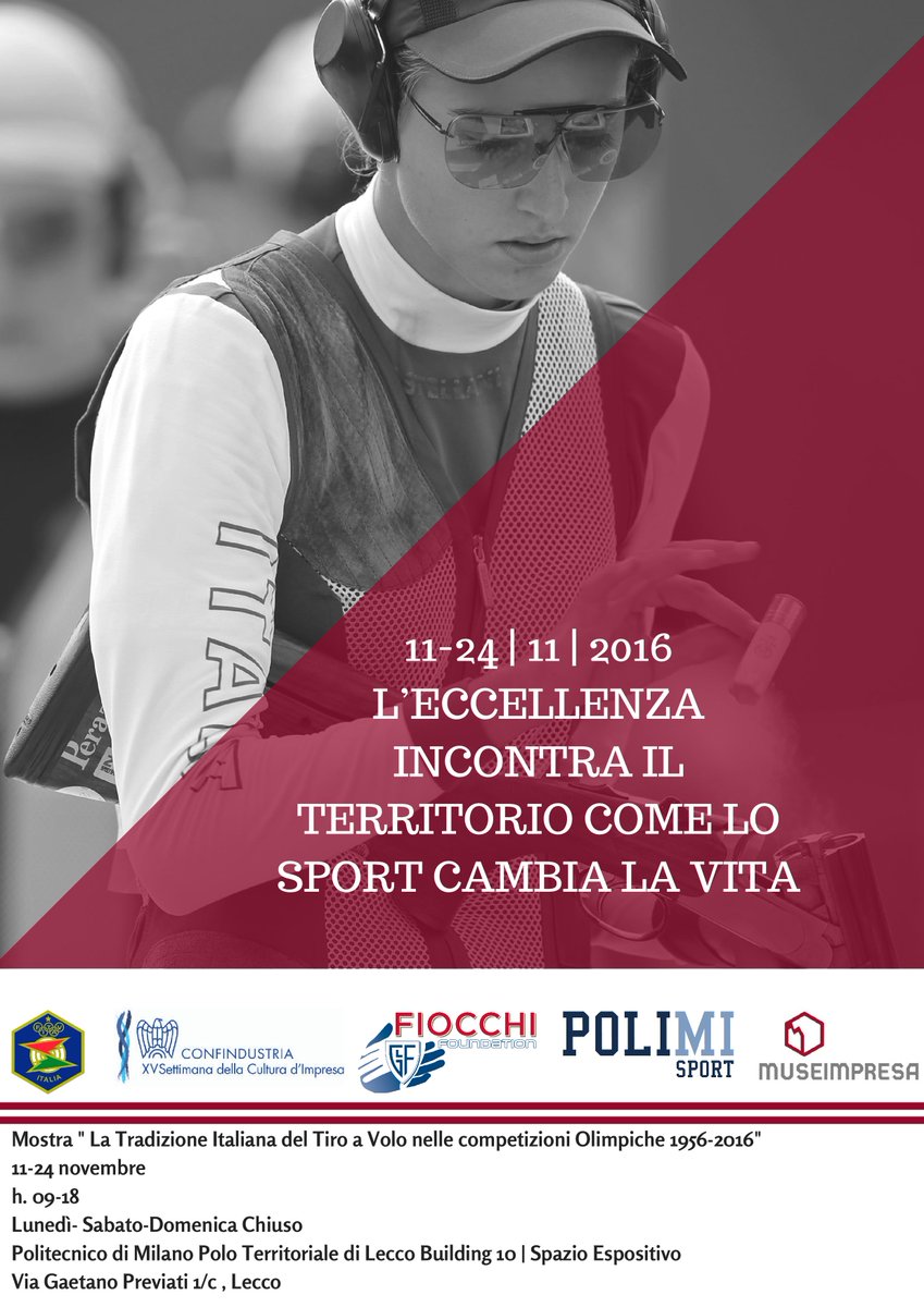Da non perdere la Mostra per celebrare la tradizione italiane del TIRO A VOLO nelle COMPETIZIONI OLIMPICHE dal 1656 ad oggi.