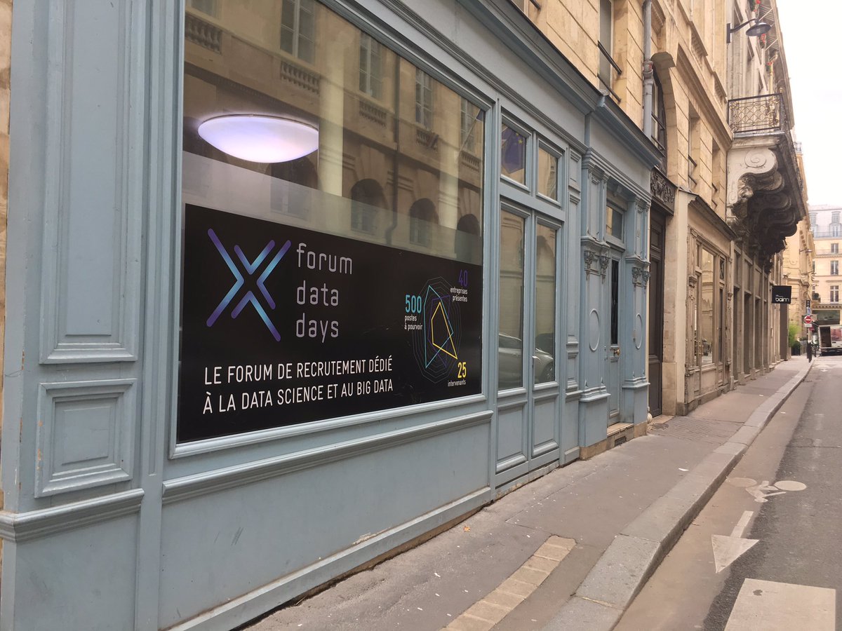 ForumDataDays's tweet image. Rdv ce soir au @8valois #forumdatadays