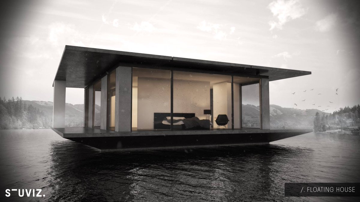 Stuviz's tweet photo. Discover our concept of the Floating House #DesignByStuviz https://t.co/wvdl12ZiH6