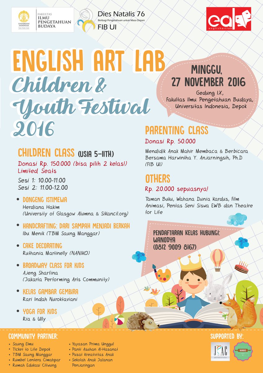 Hi, twitter land! Here's the latest event from EAL UI. Join us in the delight of this celebration of creativity &amp; community spirit!