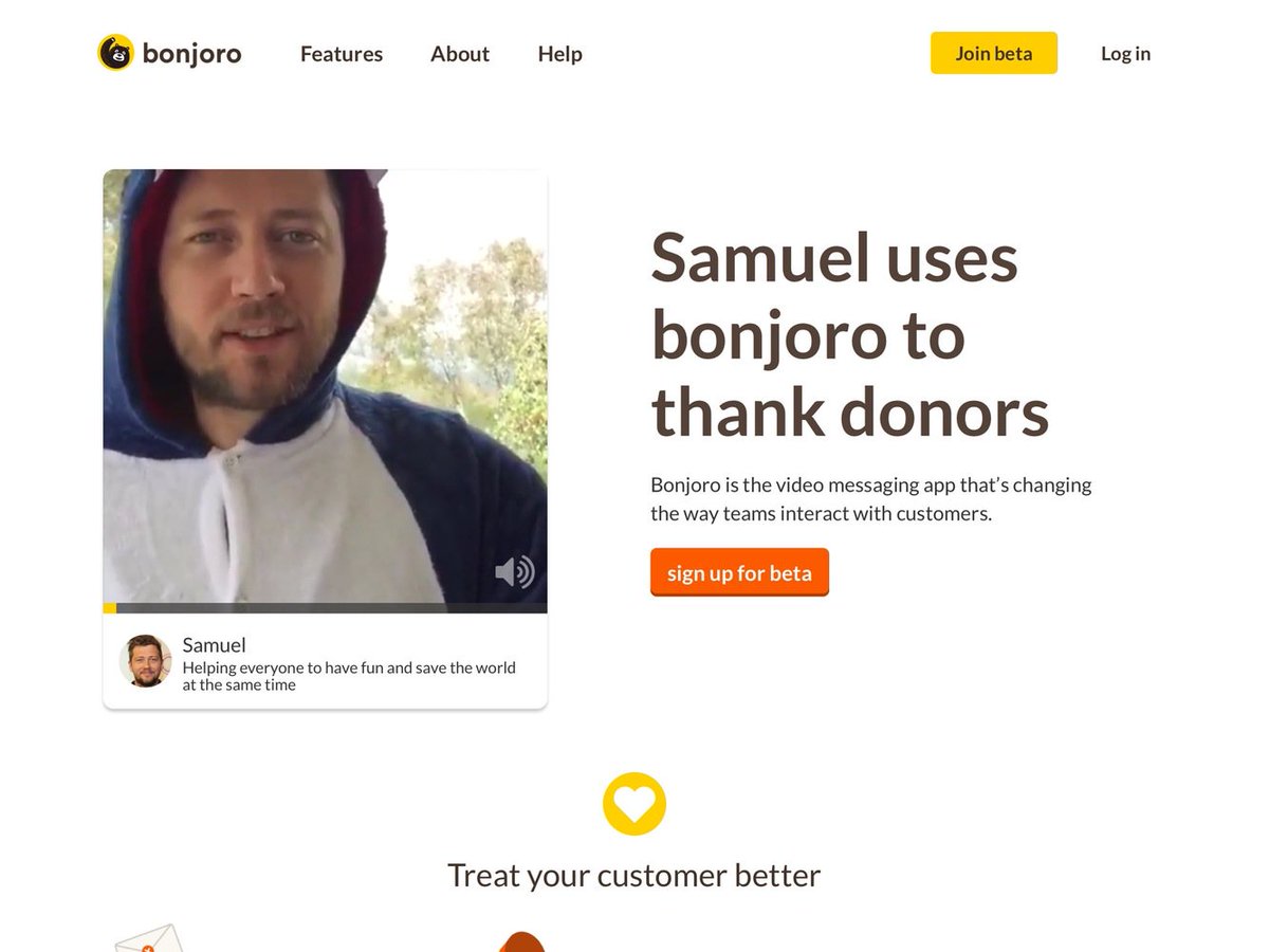 Bonjoro: Send one-off personal videos to your customers btl.st/2fWL3iu