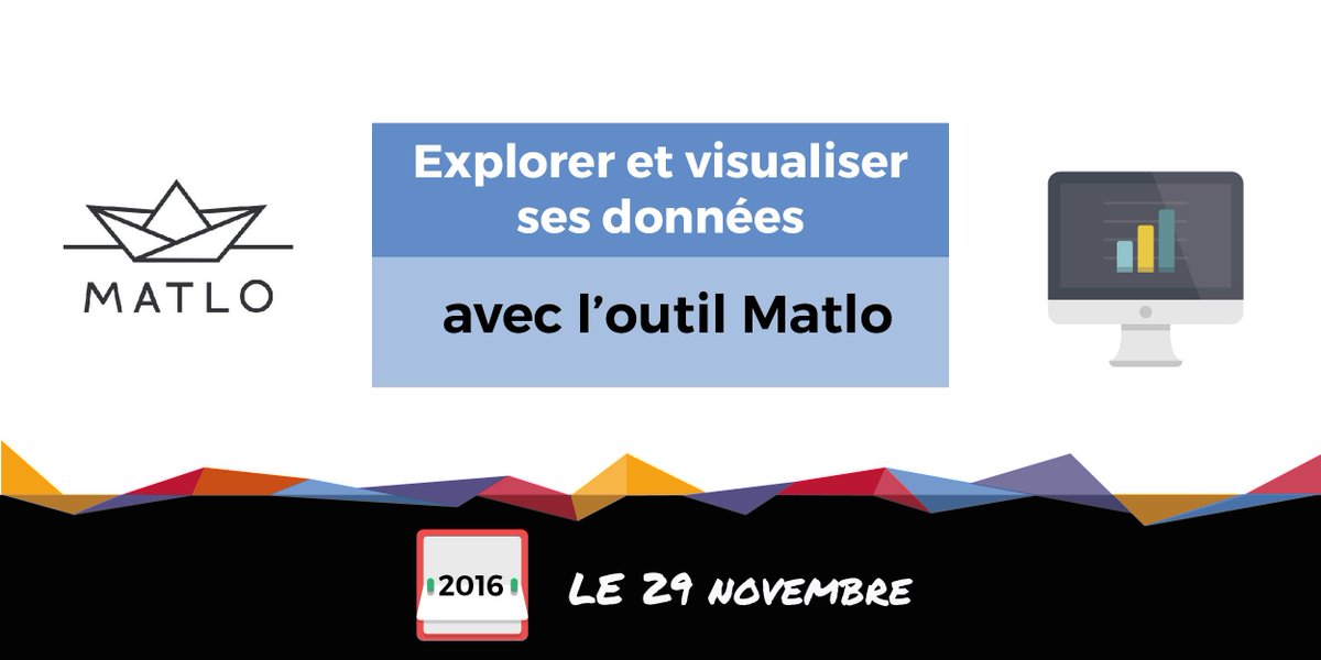 ouestmedialab's tweet photo. Le 29/11, expérimentez la plateforme #Matlo qui permet d'explorer et de visualiser ses données 💻 #atelier #Nantes > https://t.co/Fey7aBpXrh https://t.co/fi3q0Y9SSP