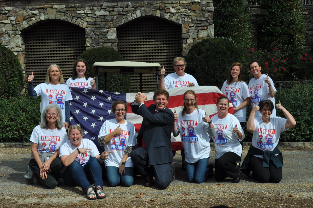 CampGreystone's tweet photo. No matter how today turns out, all we can say is #jimboyforpresident! #thechangethiscountryneeds https://t.co/DFPupjqsKh