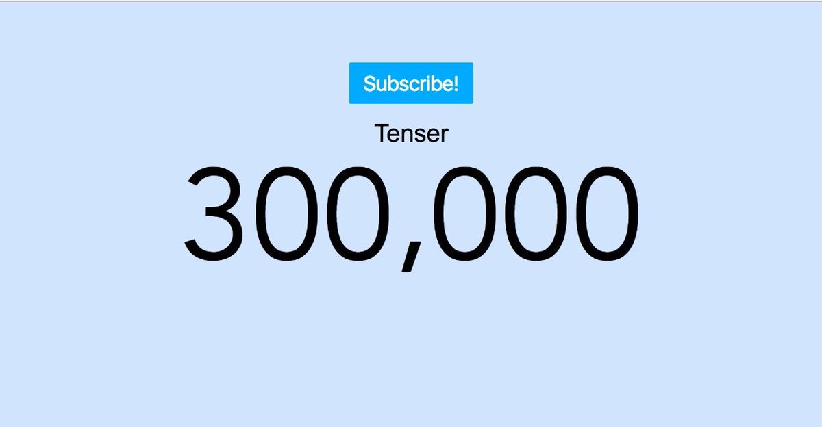 Tenser's tweet photo. WOOOOO THANK YOU #300K https://t.co/CmxBFjFuvJ
