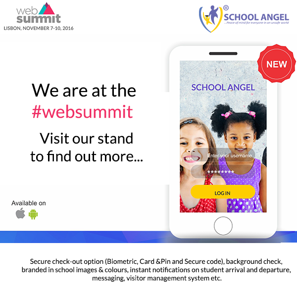 schoolangelng's tweet photo. #SchoolAngelng exhibiting at the #websummit2016 at #Lisbon. Meet us at our stand. https://t.co/LB7gaV8KzM