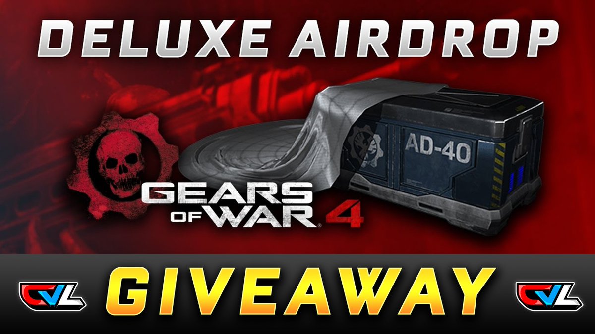 DVileGaming's tweet image. #GearsofWar4 DELUXE AIRDROP GIVEAWAY!!!

RT &amp;amp; CLICK LINK BELOW TO ENTER

#DVLGANG

Thanks for the Support! &amp;lt;3

gleam.io/competitions/C…