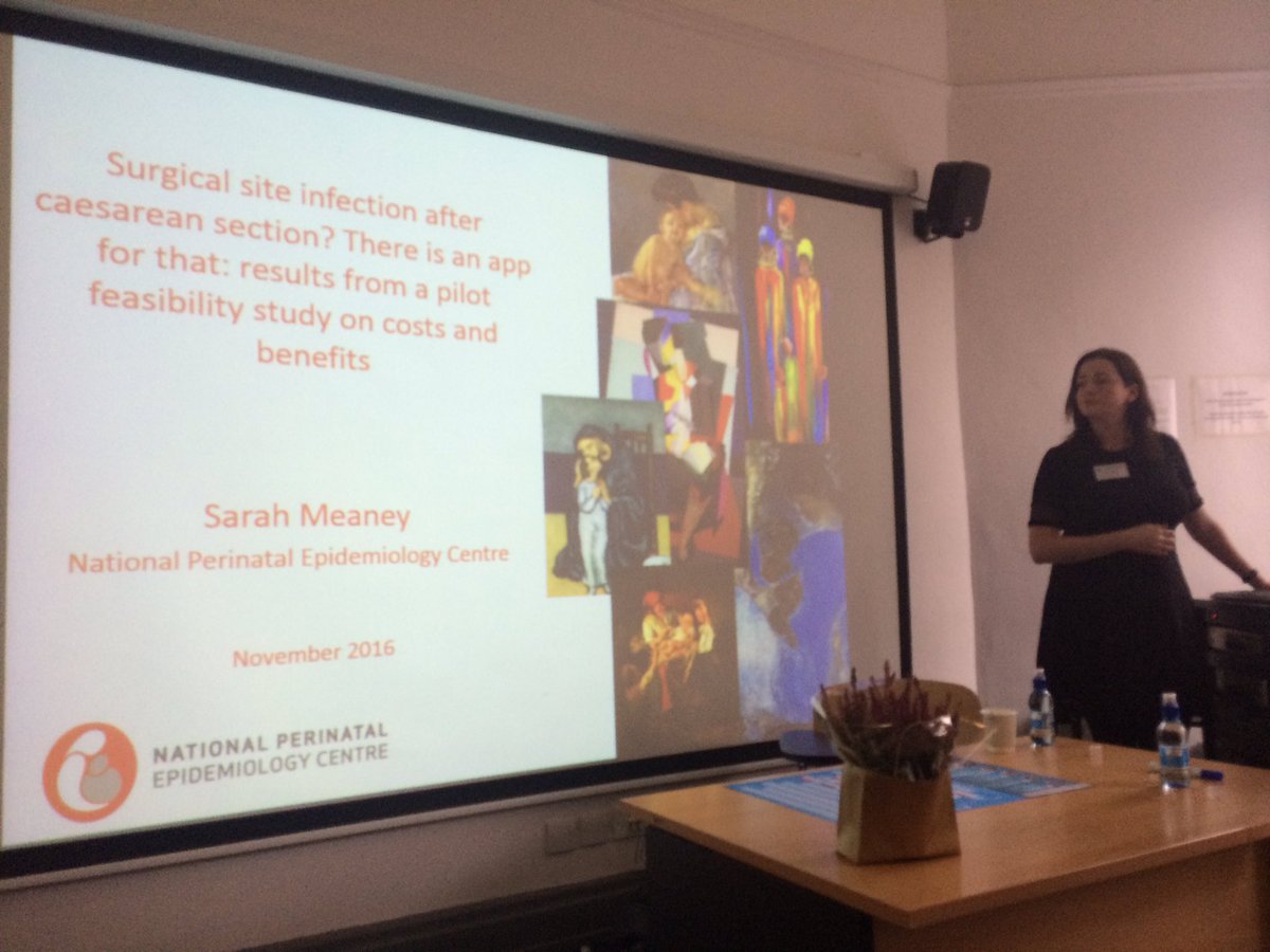 thelovelymaeve's tweet photo. Up next, @sarahmeaney5 from @NPEC_UCC #MaternalMorbitiesTCD Using an app to monitor Surgical Site Infections post C-Section https://t.co/LbcnaRwZOk