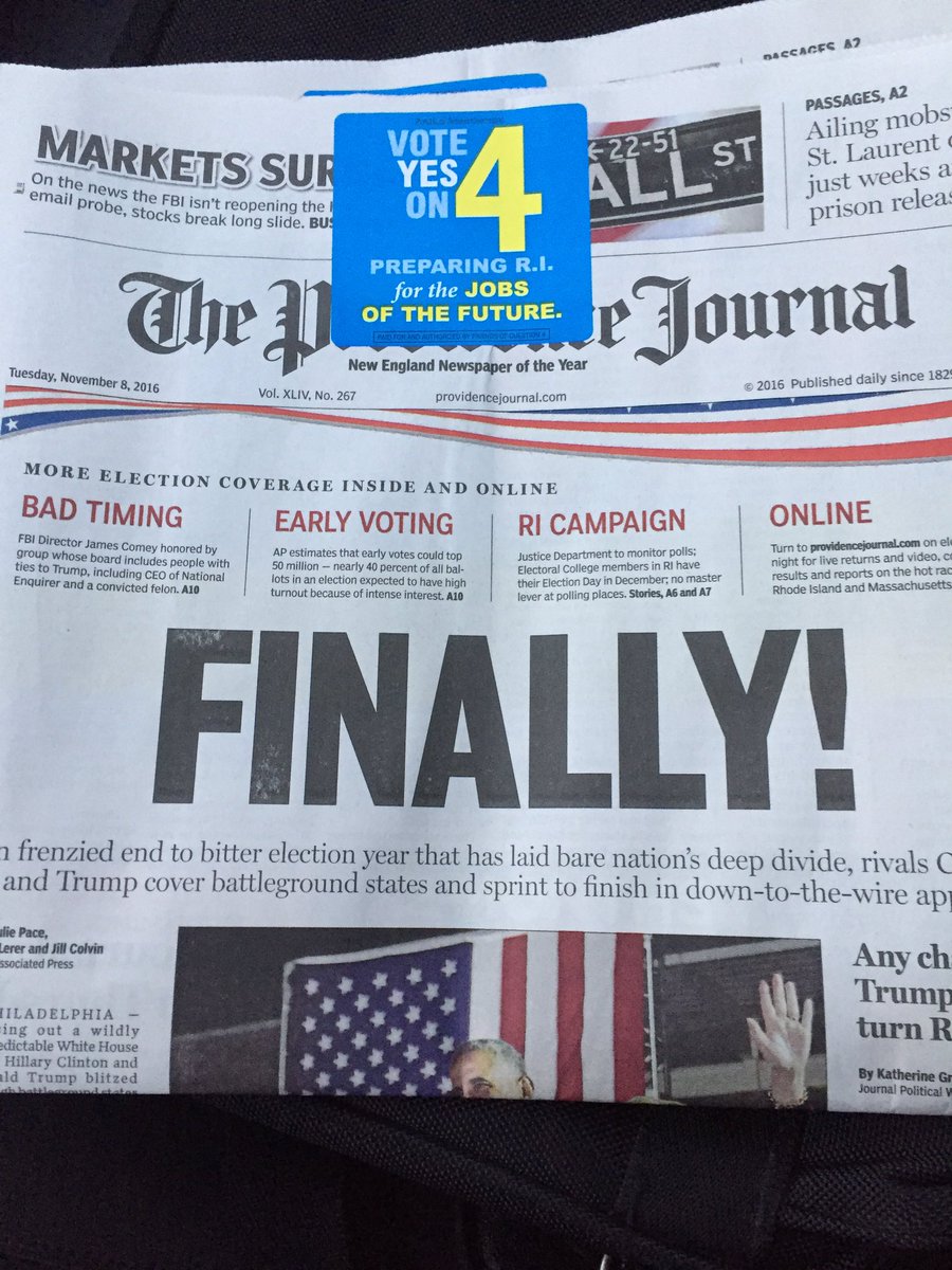 Polls are open! Be sure to vote today!