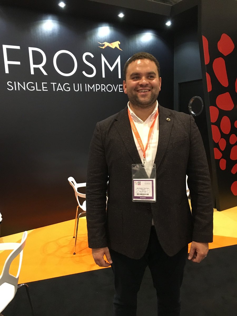 Frosmo's tweet photo. Come meet our charming #UK Country Director Alex at #WTM in London! Booth TT455! #UI #Personalisation #UserExperience #eCommerce #SingleTag https://t.co/zcGgyBiwTO
