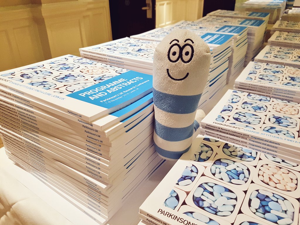 BeckiePort's tweet photo. Just sticking to reading the abstracts now Dave? Let's get back in for the last session... @ParkinsonsWorm #PDconf2016 https://t.co/ebAfaGBKGX