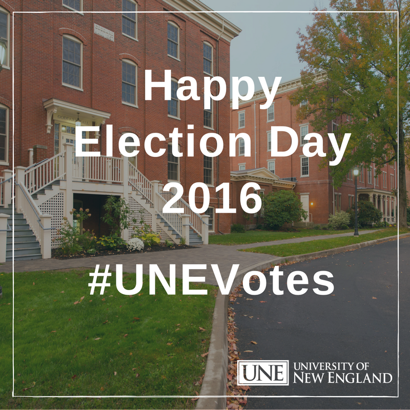 unetweets's tweet photo. It's Election Day #UNE! Share your excitement with us by using tag #UNEVotes. #ElectionDay #Vote2016 #Maine #WeAreUNE #MEPolitics https://t.co/yOygZqWgOs