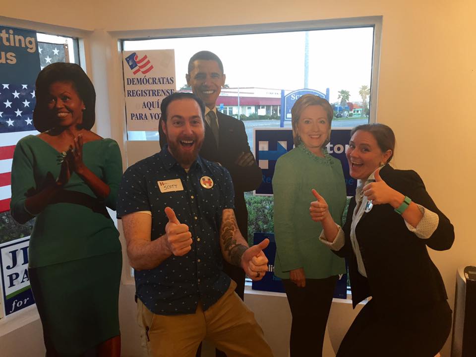 MCforHillary's tweet photo. Nothing like a 6am Election Day phone banking shift! https://t.co/kZ2IrjeuMk