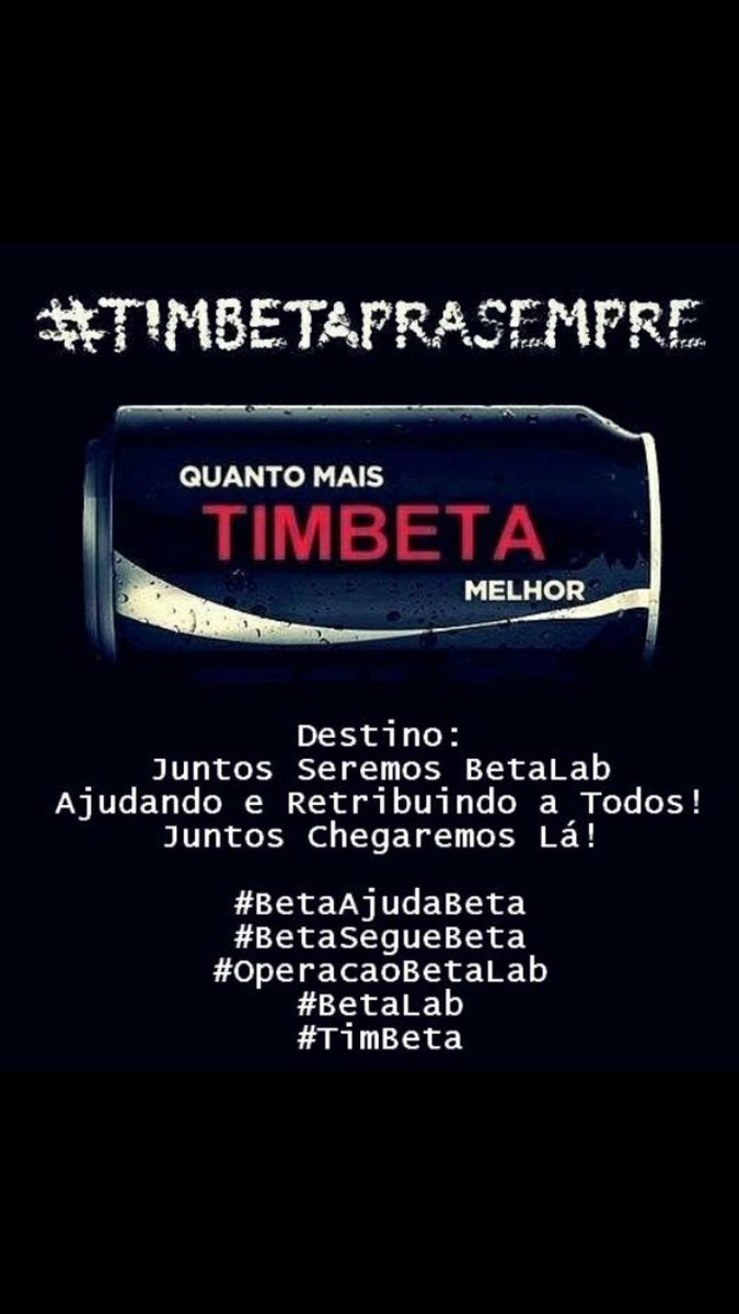 A união faz a força 😎 Vamos nessa galera. 😀
#TimBetaAjudaTimBeta 
#timBETA 
#timbetalab
