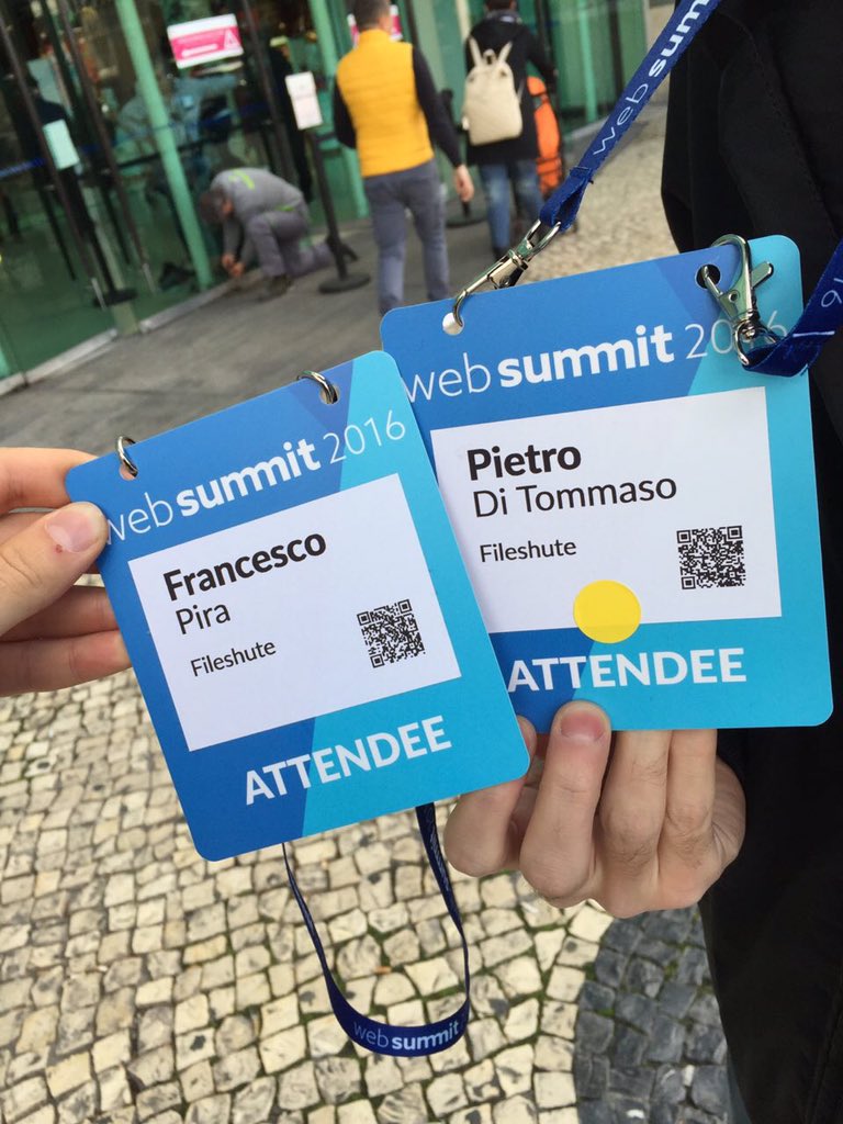 fileshute's tweet photo. Here we go! 
In questi giorni saremo al @WebSummit 2016 di Lisbona.. Stay Tuned!
#WebSummit #startup #websummit2016 https://t.co/kk6KJ68NgS