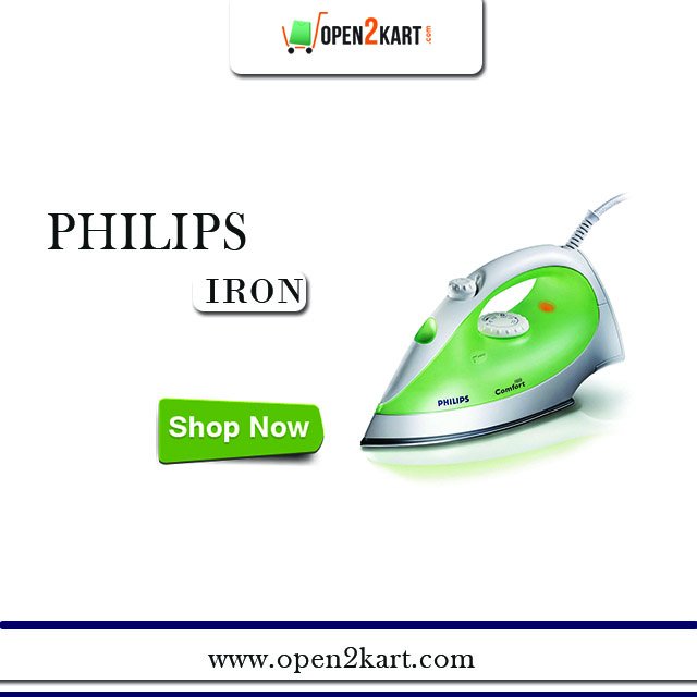 Open2Kart's tweet photo. @Open2Kart 
Get best deal &amp; special offer on #PHILIPS #IRON.Shop online- https://t.co/t2d0xCT7cq https://t.co/6BZXqgcH5E