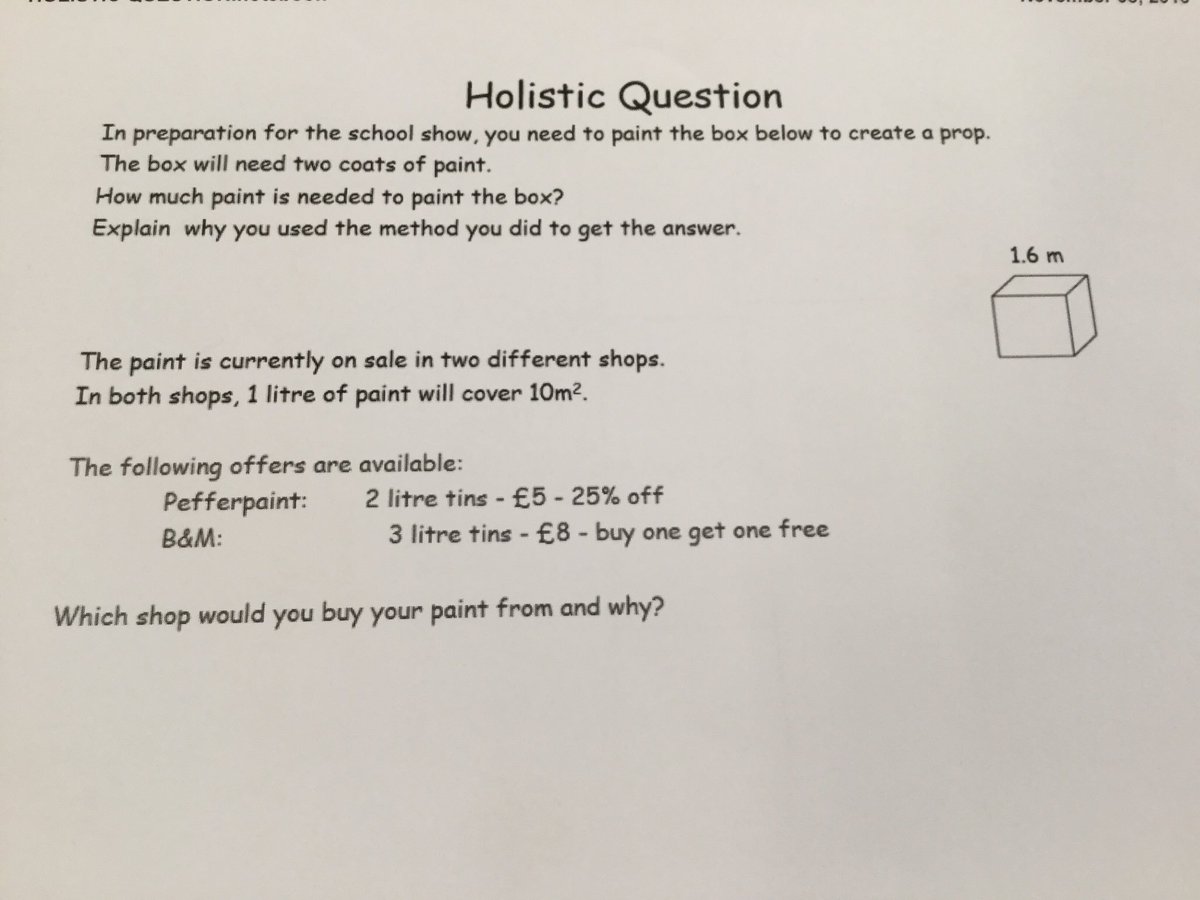 southdaleps's tweet photo. P6/7 were working hard to try to solve the 2nd level #holisticquestion this morning
#problemsolving #maths #teamwork #clustermoderation https://t.co/OEZS4sLTig