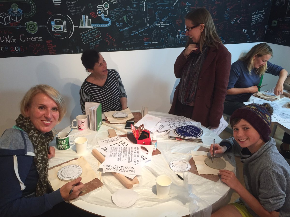 SoldOnKingston's tweet photo. @visitkingstonuk Thankful to @PickerGallery for their #OpenUse programme. Lovely space for our ceramics and #heritage trail project. #SPAC https://t.co/KxTVoc1bxn