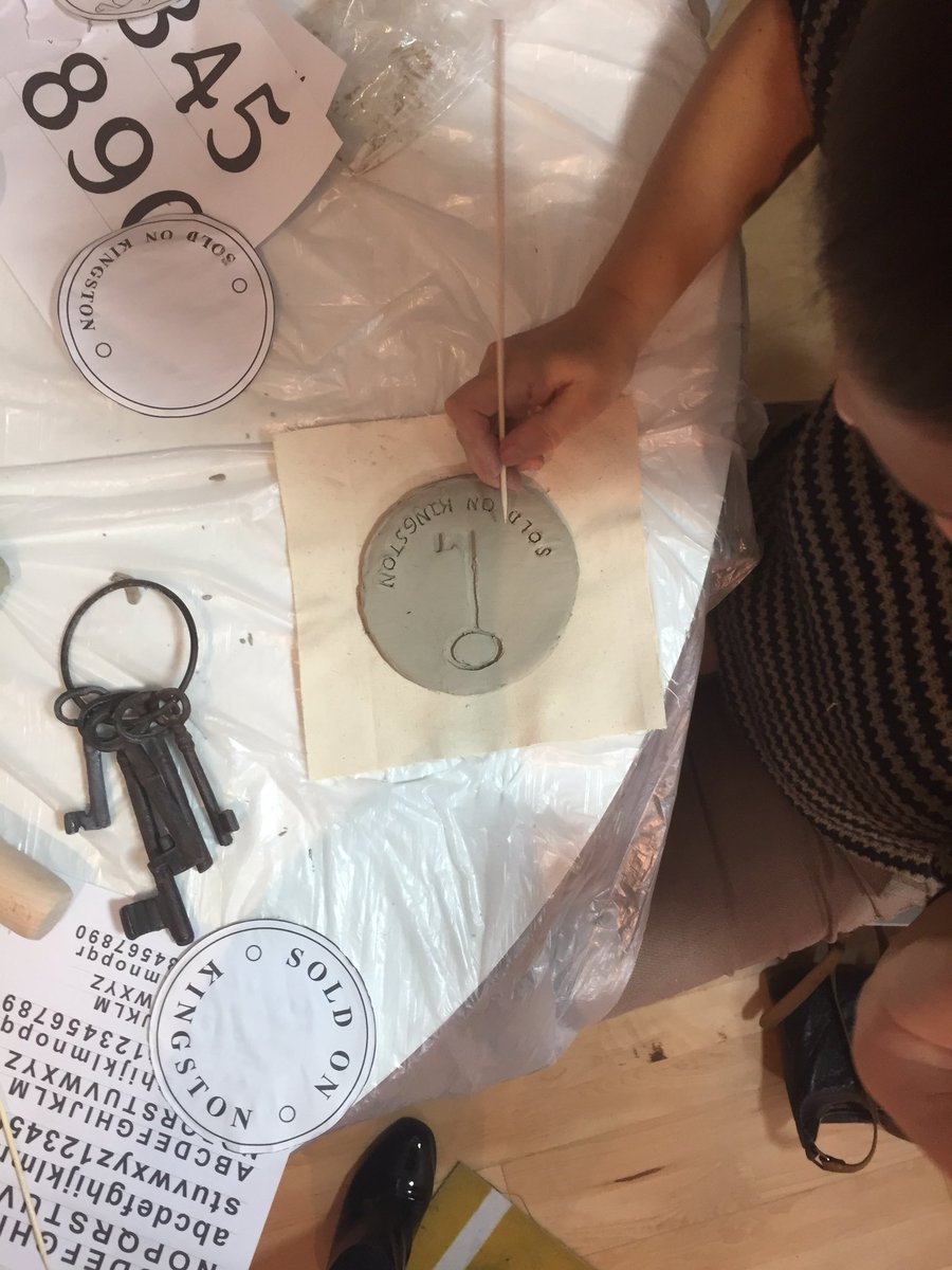 SoldOnKingston's tweet photo. @visitkingstonuk Thankful to @PickerGallery for their #OpenUse programme. Lovely space for our ceramics and #heritage trail project. #SPAC https://t.co/KxTVoc1bxn