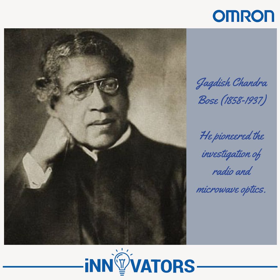 OmronIndia's tweet image. Regarded as the one of the fathers of radio science, Bose also invented the Crescograph for measuring the growth in plants. #Innovators