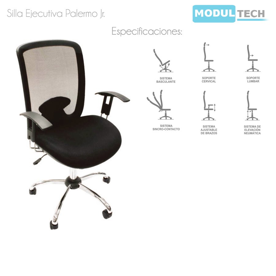 ModulTech's tweet image. Silla Palermo Jr. Disponible en Ejecutiva y Presidencia. Para mayor informacion comunicate con nostros a traves del numeros (0241)6173780