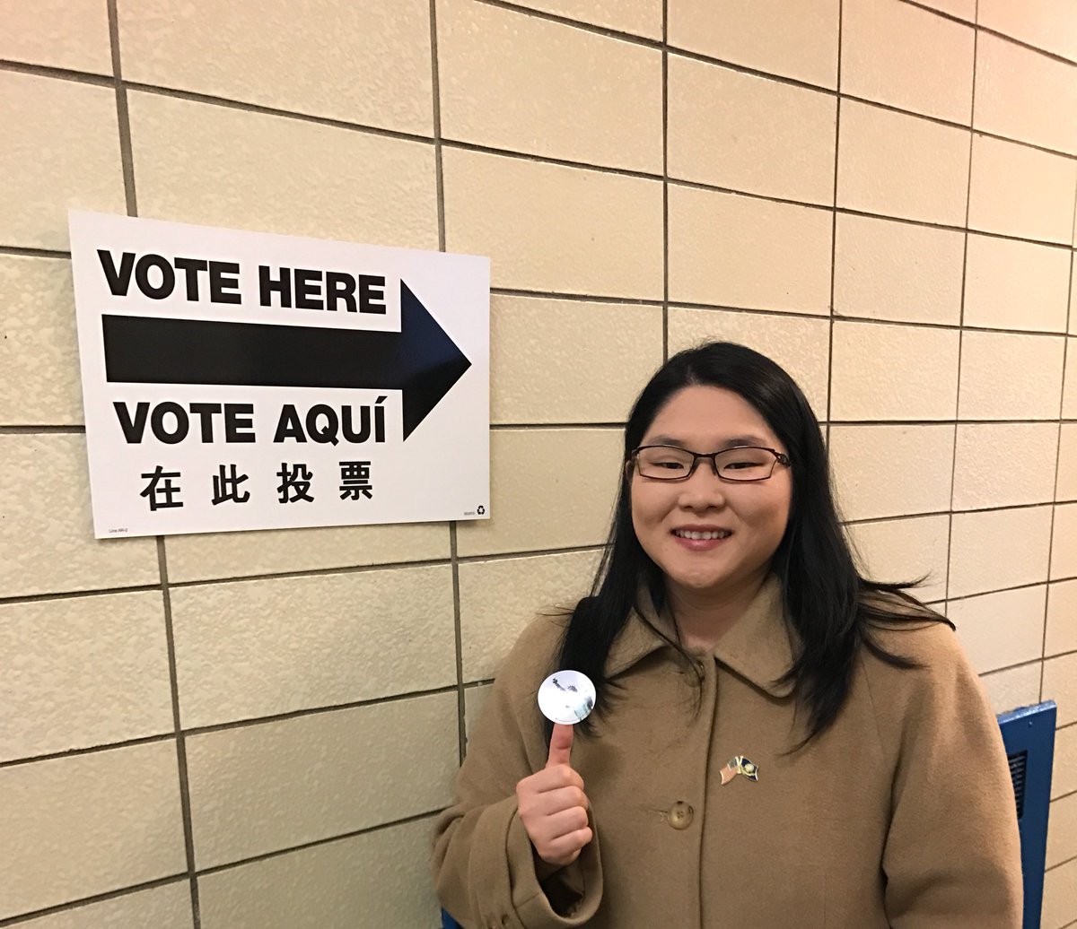 WPalisoul's tweet photo. Voted for @HillaryClinton to be our 1st #female #CommanderInChief @AAPIforHillary @VeteransforHill #ImWithHer #ElectionDay #AAPIforHillary https://t.co/o2Jl50dmtQ