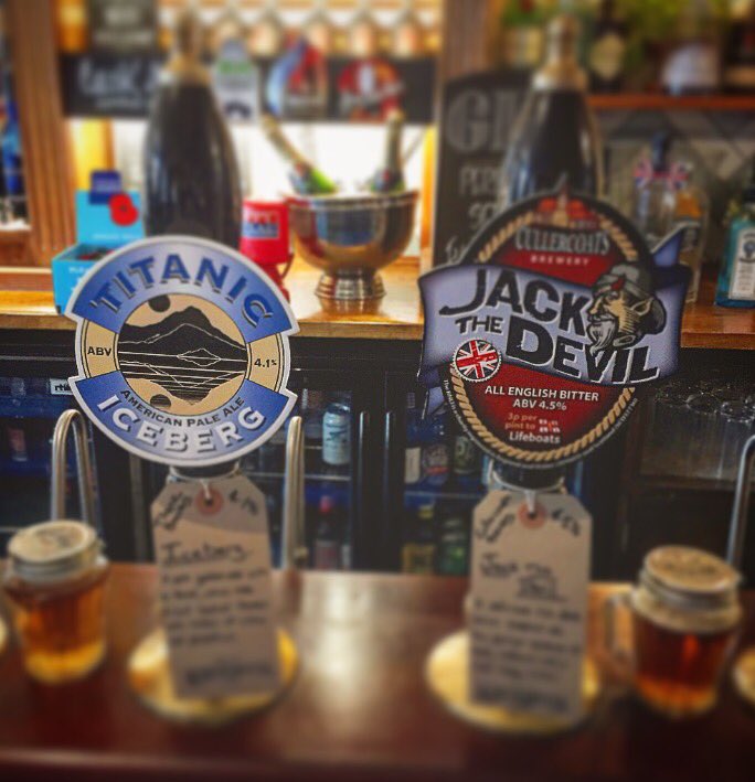 2 new ales on today from @Titanic_Brewers and <a href="/CullercoatsBrew/">Cullercoats Brewery</a> 
#cask #welovebeer #Yarm