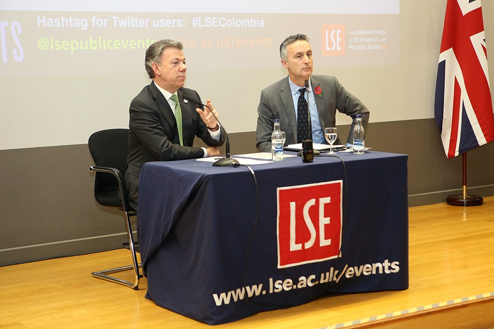 Listen to the podcast of last week's #LSEColombia event with 2016 Nobel Peace Prize Winner alumnus <a href="/JuanManSantos/">Juan Manuel Santos</a> bit.ly/LSESantos