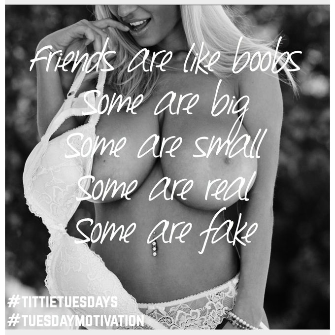 I may still prefer boobs because unlike friends they have never let me down 😏😋 #tittietuesdays #TuesdayMotivation<a href="/tag/friends"class="tags"><span>#friends</span></a><a href="/tag/boobs"class="tags"><span>#boobs</span></a><a href="/tag/breasts"class="tags"><span>#breasts</span></a><a href="/tag/tuesdaymotivation"class="tags"><span>#tuesdaymotivation</span></a>