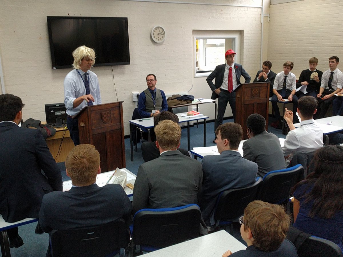 Trump vs Clinton! Politics Society today.