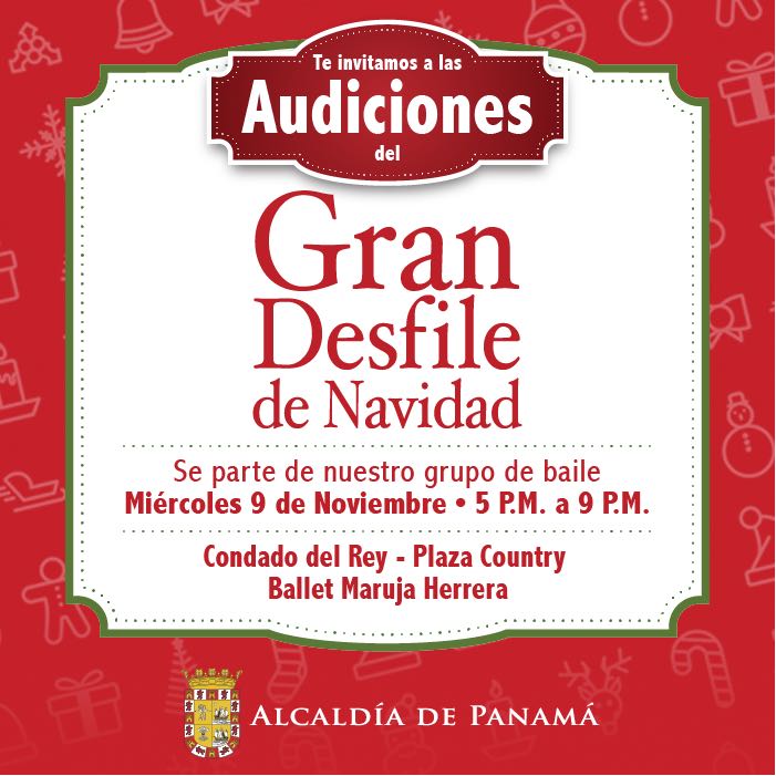 Sé parte del equipo del #DesfiledeNavidad2016. Si tienes habilidad para el baile, audiciona y únete a la magia navideña. Mañana miércoles.