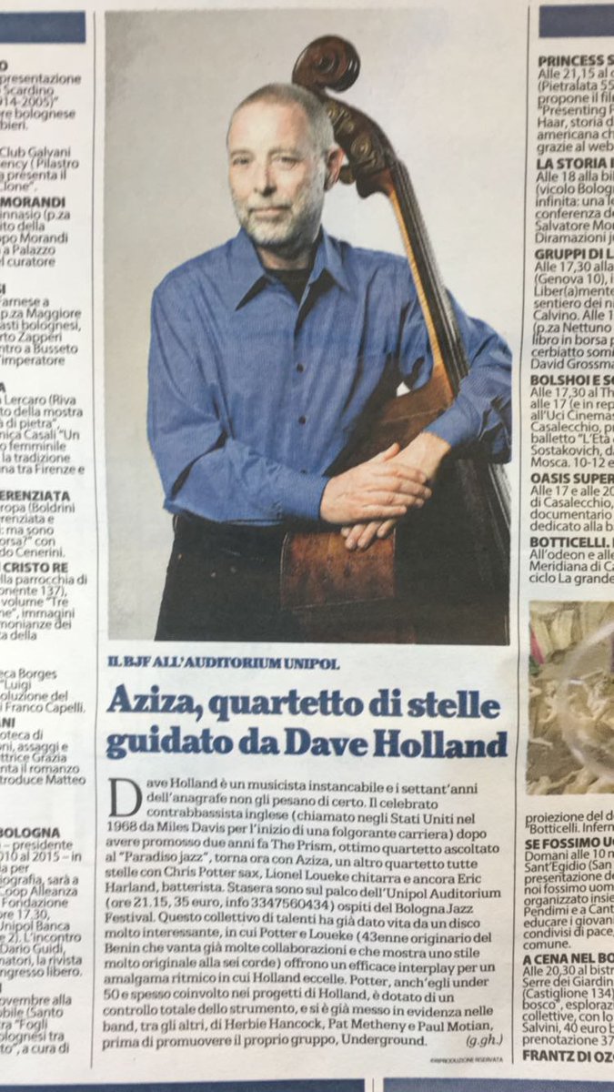 Unipol_PR's tweet photo. #bjf2016: grande serata di Jazz anche questa sera con la musica degli Aziza > https://t.co/X7HdImoKyb https://t.co/RkkIGr7Dru