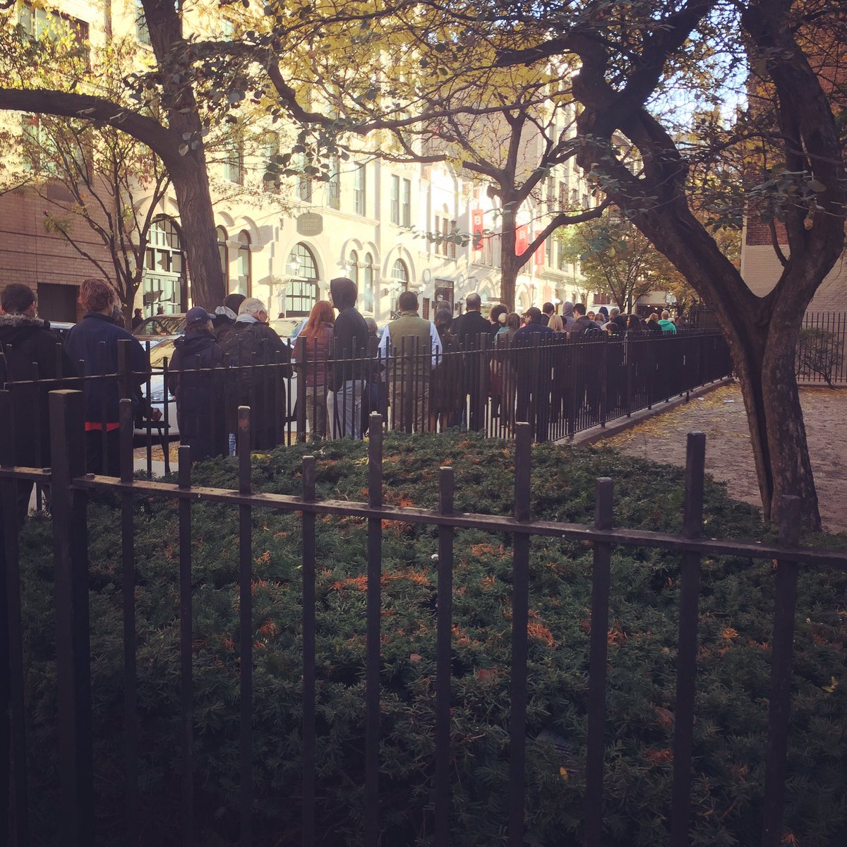 BootyPanda's tweet image. Block and half line totally worth it to be a part of history! #ElectionDay  #pantsuitnation #iamasianamerican