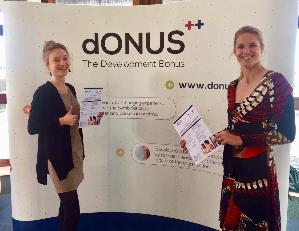TUI geeft zijn medewerkers alle kansen tot groei, ook via dONUS. Vandaag TUI-dONUS showcase door Katrien &amp; Eva! <a href="/dONUS_Bonus/">dONUS_Bonus</a> #hr