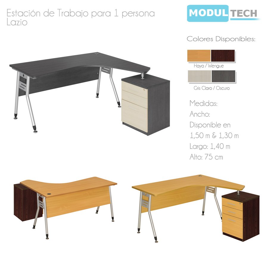 ModulTech's tweet image. Estación de trabajo Lazzio de 1 & 2 Personas disponibles en 2 colores. Para mayor informacion comunicate a los números 02416173780/6173760