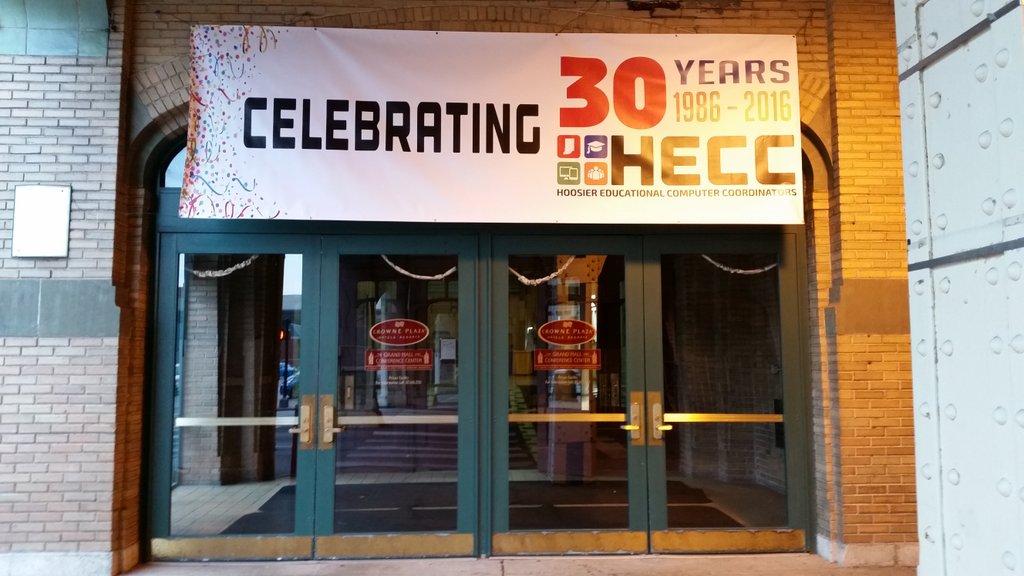hecc_conference's tweet photo. Celebrating 30 years of #edtech #leadership in IN. #INeLearn #HECC2016 https://t.co/D2Xzs7pq8S