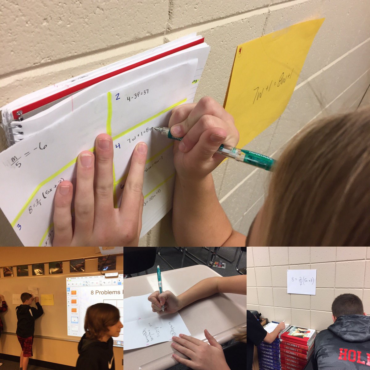 lakevillelaufy's tweet image. Getting ready for our quiz #Algebra #SolveEquations @CMSLakeville