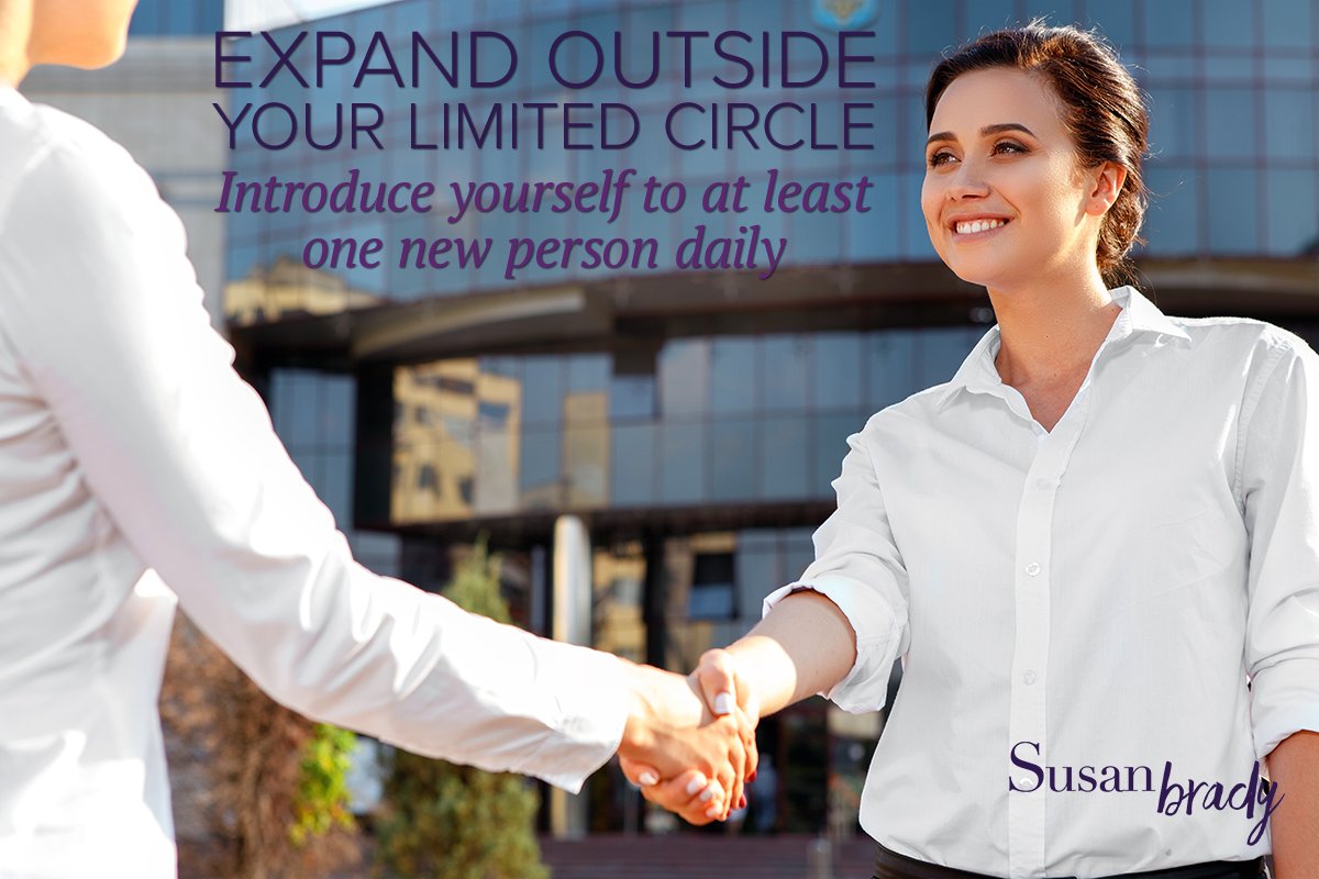 TheSusanBrady's tweet photo. #DirectSalesTip: You have to expand your business beyond your circle. Make a goal to speak to 1 new person a day. You'll reach your #goals. https://t.co/Ji8QcJ1hFW