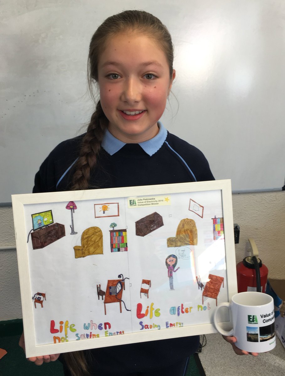 ElectricityAI's tweet photo. Congratulations Julia Piotrowska from St Laurence’s National School - winner of our #valueofelectricity competition https://t.co/J4Sn3sKyYh https://t.co/dWZqxSAZQc