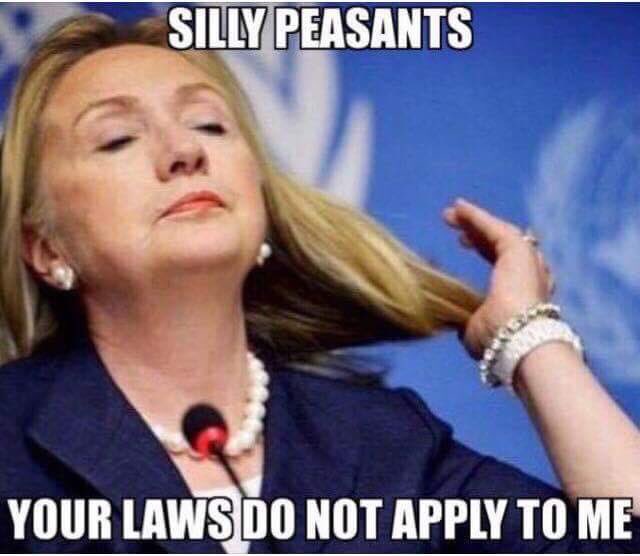 Leenatotheright's tweet image. Hi, my name is Hillary Clinton, and I compromise national security with no repercussion.  

#twojusticesystems
#herliesmatter