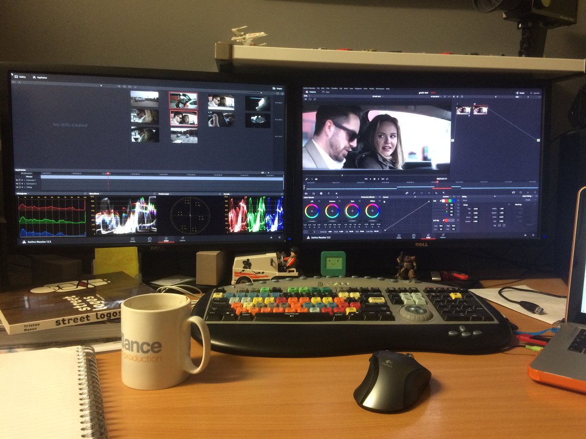 LongGoneShort's tweet photo. Our sound team are creating bone crunching noises, we are colour grading our footage &amp; our composer is creating audible art #gettingthere https://t.co/ISg8QsUsDV