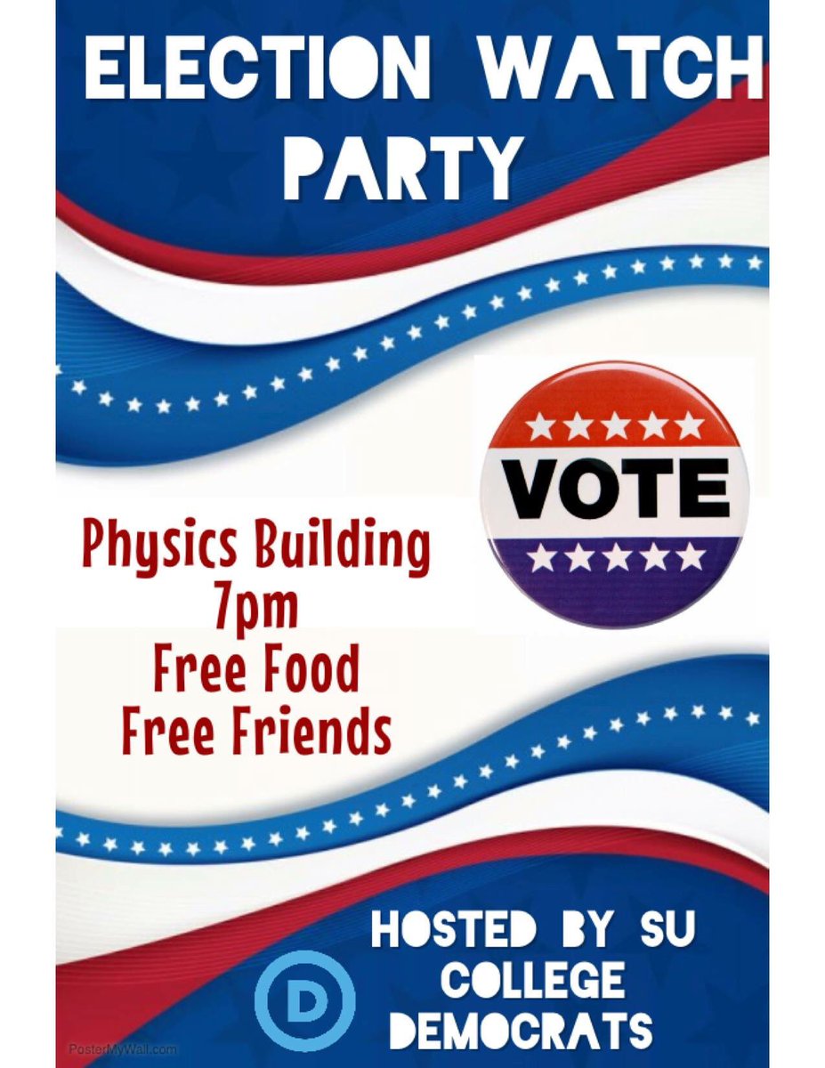 Come celebrate hopefully good results with us tonight!! #WereWithHer