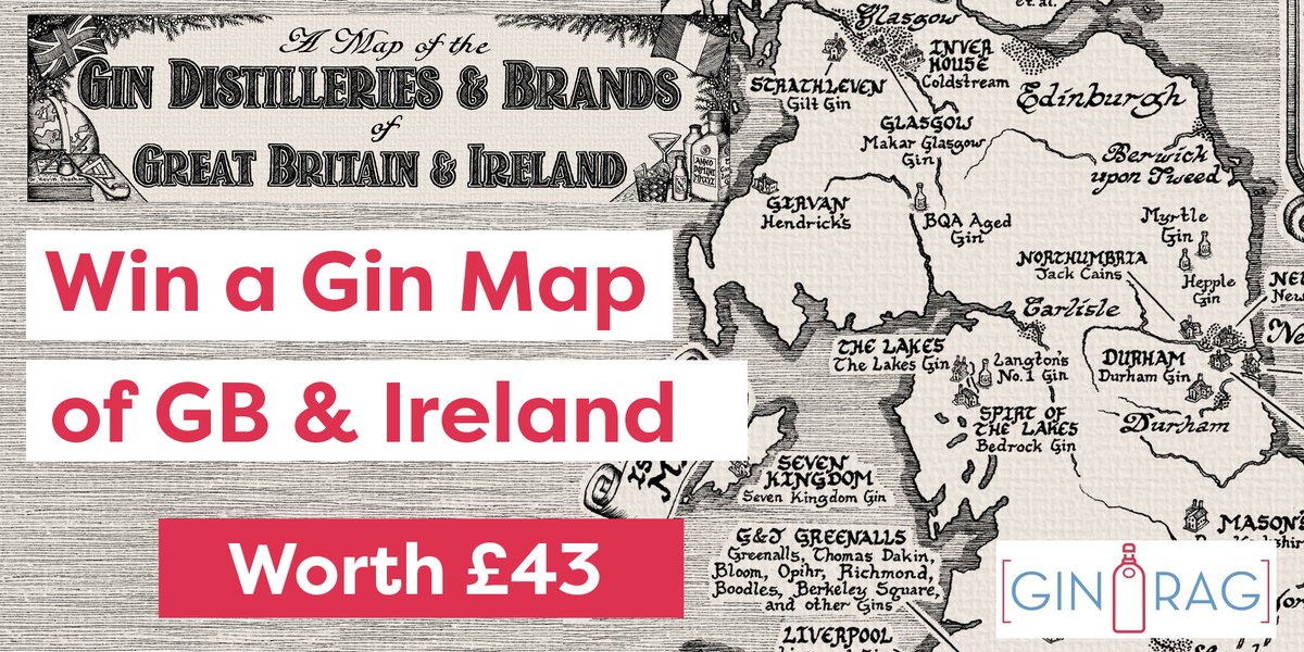 ginraguk's tweet photo. #Competition - #Win a hand drawn @ManuscriptMaps #gin map of GB &amp; Ireland. Simply retweet &amp; follow us to enter https://t.co/ACL95QqQqs https://t.co/UfHjJoVH3s