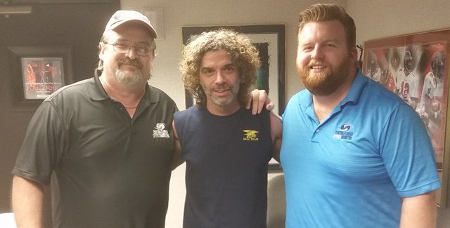 Thanks to <a href="/trentdionsoto/">Trent Dion Soto</a> for stopping by <a href="/MayhemAM/">Mayhem in the AM</a> to talk about his film "Among the Discarded," screening today at Lakeside Village Cobb 18