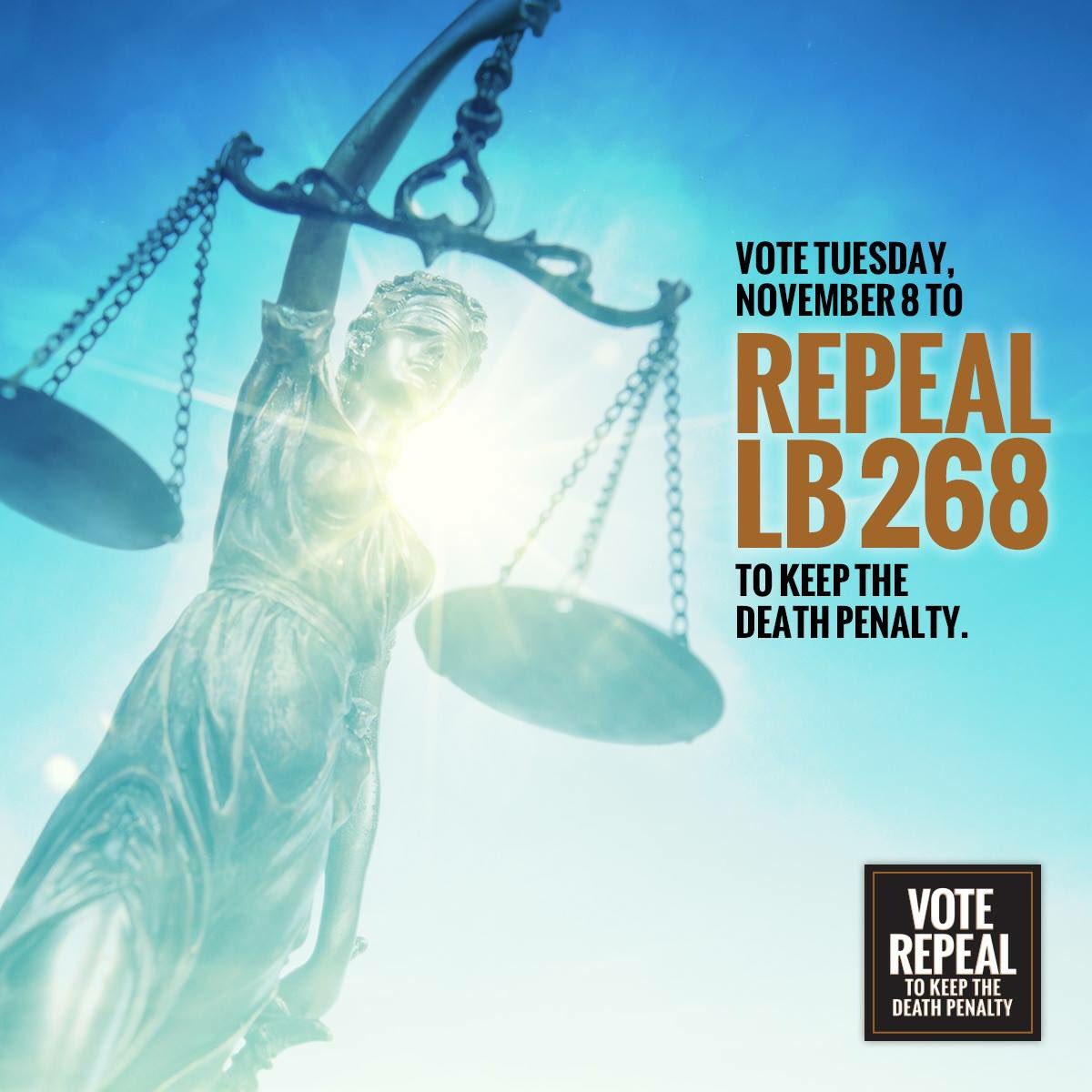 NE4DeathPenalty's tweet photo. #VoteRepeal to keep Nebraska's death penalty! https://t.co/JGBO1tv1Kq