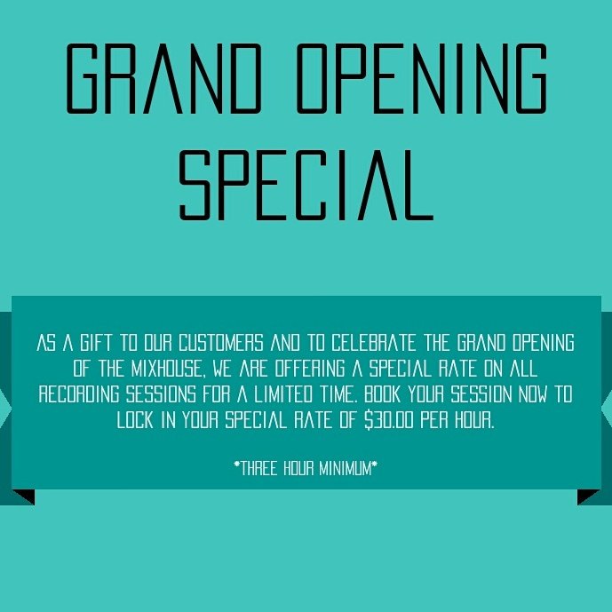 MixhouseDallas's tweet photo. #THEMIXHOUSE #FOLLOWUS #GRANDOPENING #STUDIO #MUSIC #DALLASTUDIO #ENGINEERS #PRODUCERS #RAPPERS #SINGERS #EVERYTHINGYOUNEED #HITUSUP https://t.co/zC0hQccMWJ