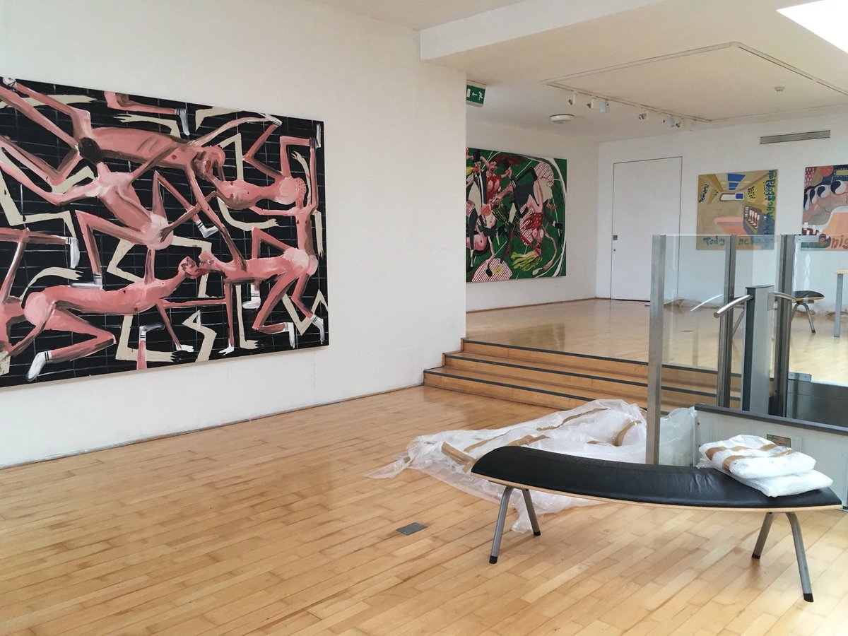 Installing Jerwood Painting Fellowships 2016 at BayArt. Hope you can join us this Friday from 6pm <a href="/cardiffcontemp/">CARDIFF CONTEMPORARY</a> <a href="/EmmaGeliot/">Emma Geliot</a> <a href="/Arts_Wales_/">Cyngor Celfyddydau Cymru | Arts Council of Wales</a>