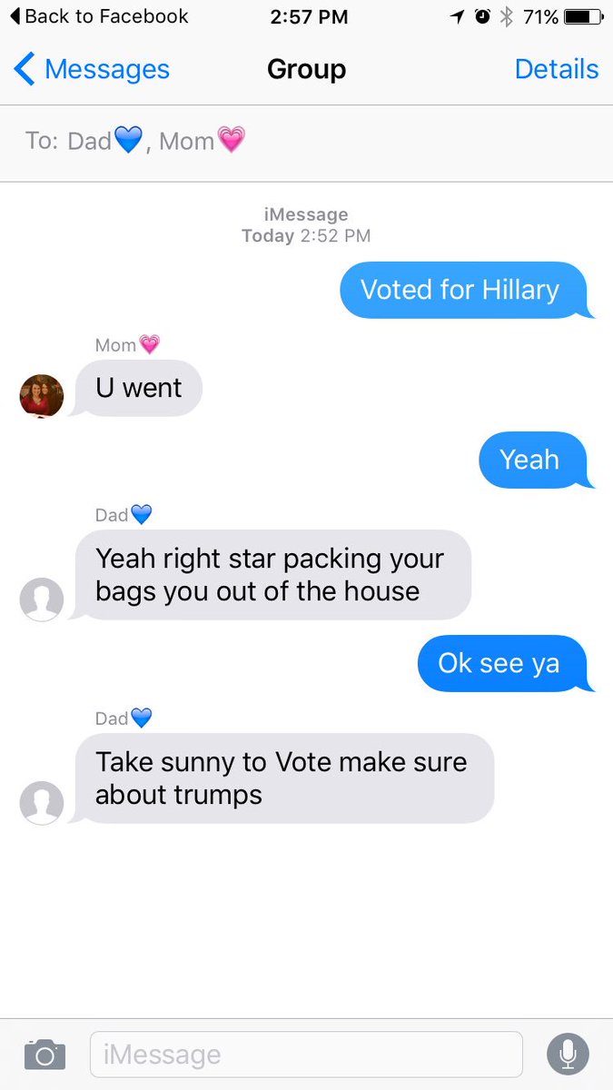 GeeRusso's tweet photo. This group chat with my parents is going overboard. Sonny is the dog. https://t.co/YcAAnacXzT