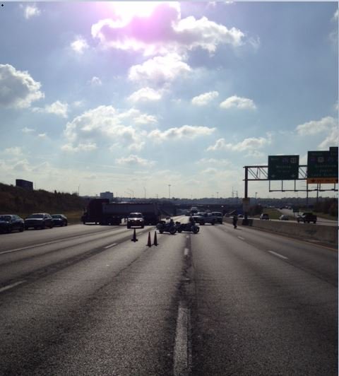 MoDOT_KC's tweet image. #Breaking Update: NB I-4535 @ Bannister will be closed for 2-3 hours. All ramps leading to NB I-435 from Three Trails will also be closed.